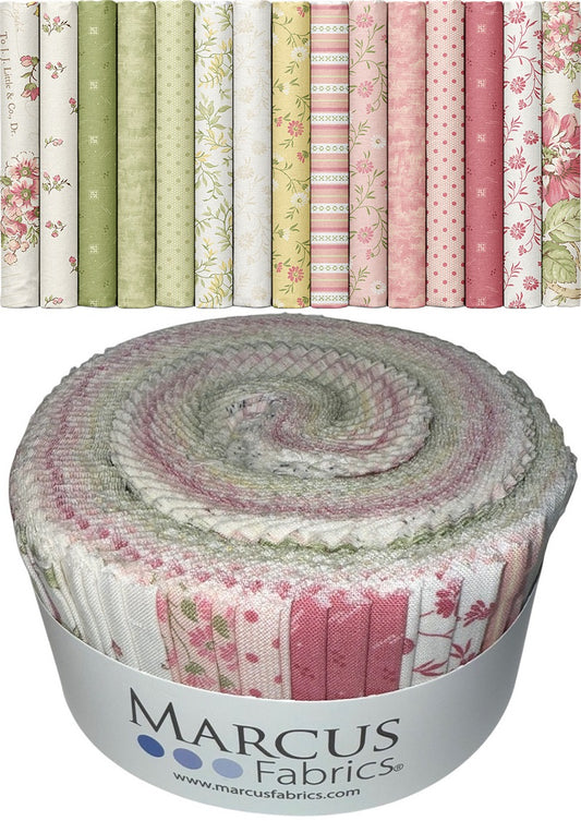 Marcus Fabrics - Shades Of Romance by Monika Zhu - 40 2.5" Strips