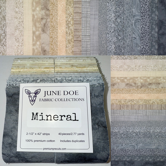 June Doe Fabric Collections - Mineral - 40-Strip Pack