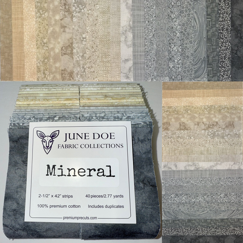 June Doe Fabric Collections - Mineral - 40-Strip Pack