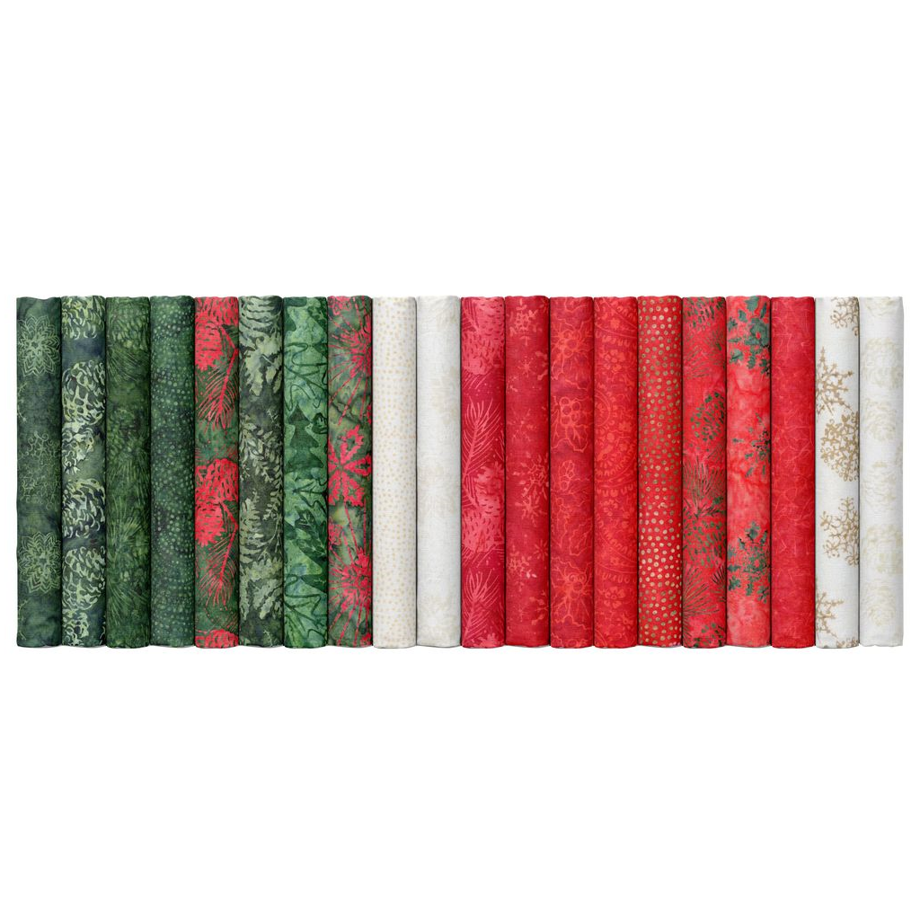 Timeless Treasures Tonga Batiks - Mistletoe - 40 2.5" Strip Pack