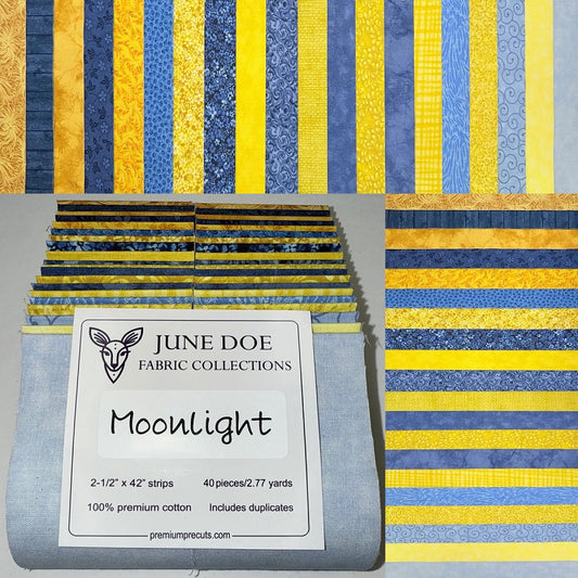 June Doe Fabric Collections - Moonlight - 40-Strip Pack