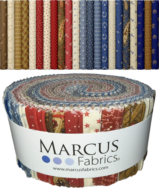 Marcus Fabrics - Making Waves by Katie Solberg - 40 2.5" Strips/Jelly Roll