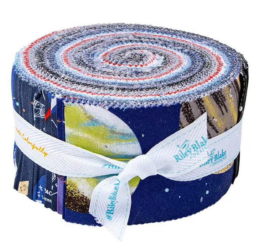 Riley Blake Outer Space By NASA - 40 Strip Rolie Polie