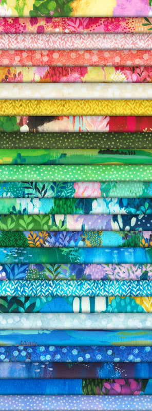 Robert Kaufman Painterly Trees By Clair Bremner Roll-up - 40 Strip Roll