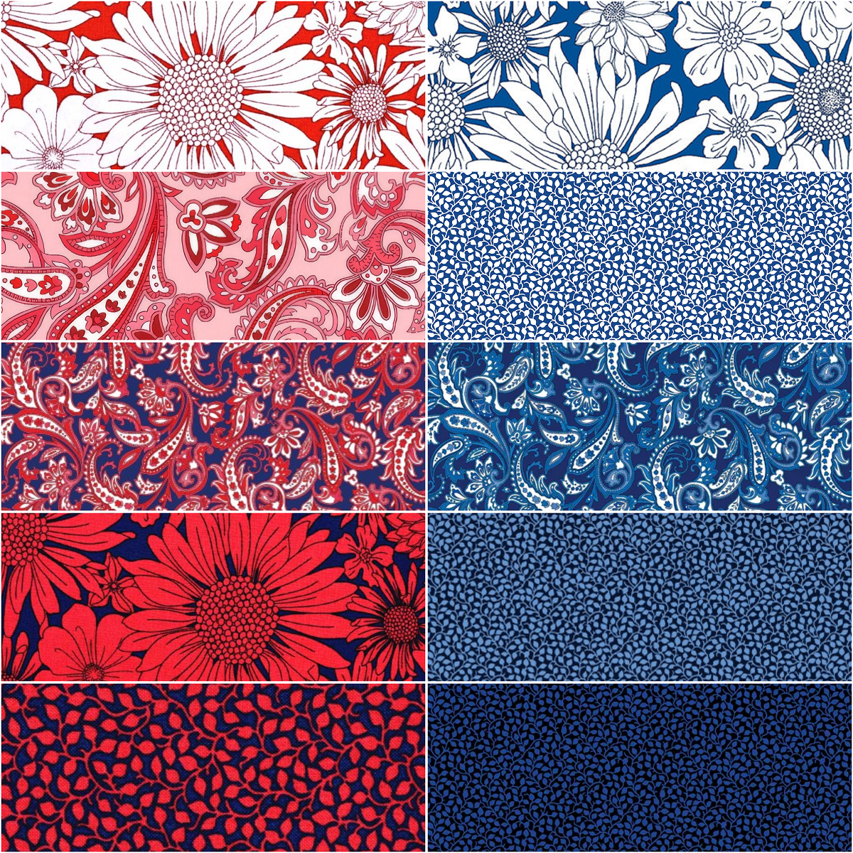 Benartex "Paradise Park" Half-Yard Bundle - 10 Fabrics, 5 Total Yards