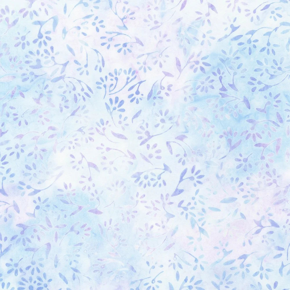(2.5 yd) Robert Kaufman Artisan Batiks Pastel Petals AMD-21448-235 Hyacinth