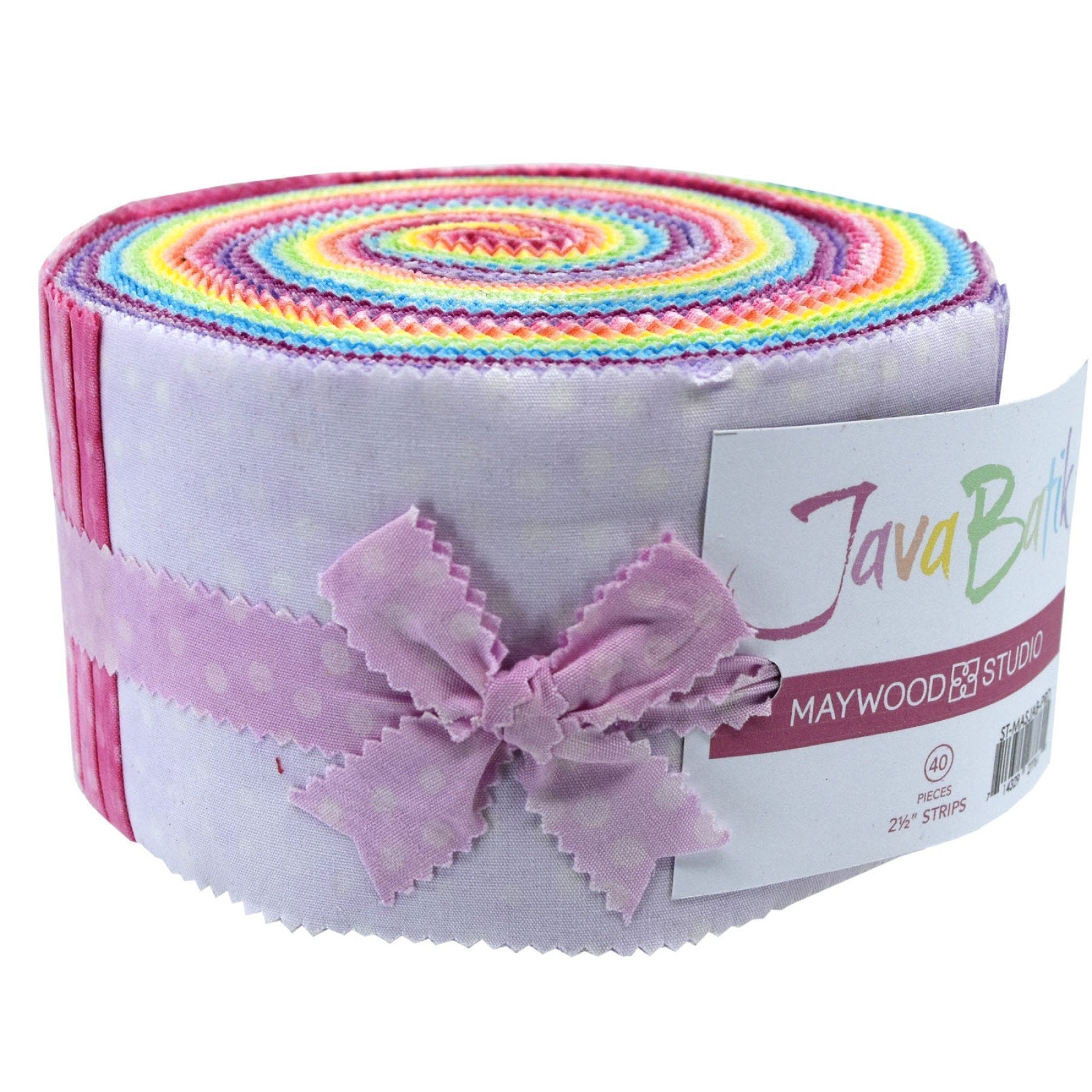 Maywood Studio - Java Batiks - Pastel Rainbow Dot - 40 Strips ...
