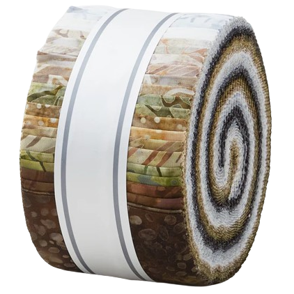 Robert Kaufman Artisan Batiks: Patterns In Nature Roll-up - 40 Total Strips