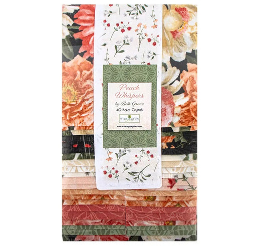 Wilmington Prints - 40 Karat Crystals - Peach Whispers