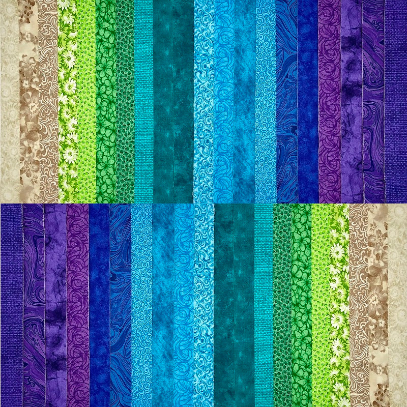 June Doe Fabric Collections - Peacock - 40-Strip Pack