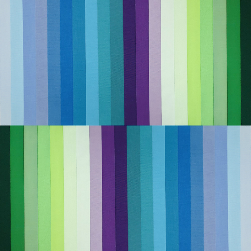 June Doe Fabric Collections - Peacock Solid - 40-Strip Pack