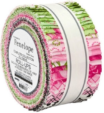 Robert Kaufman Flowerhouse: Penelope By Debbie Beaves Roll-up - 40 Strip Roll
