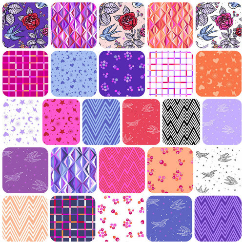 Andover/Makower UK - Perfect Day Double Scoops - 40 2.5" Strips/Jelly Roll