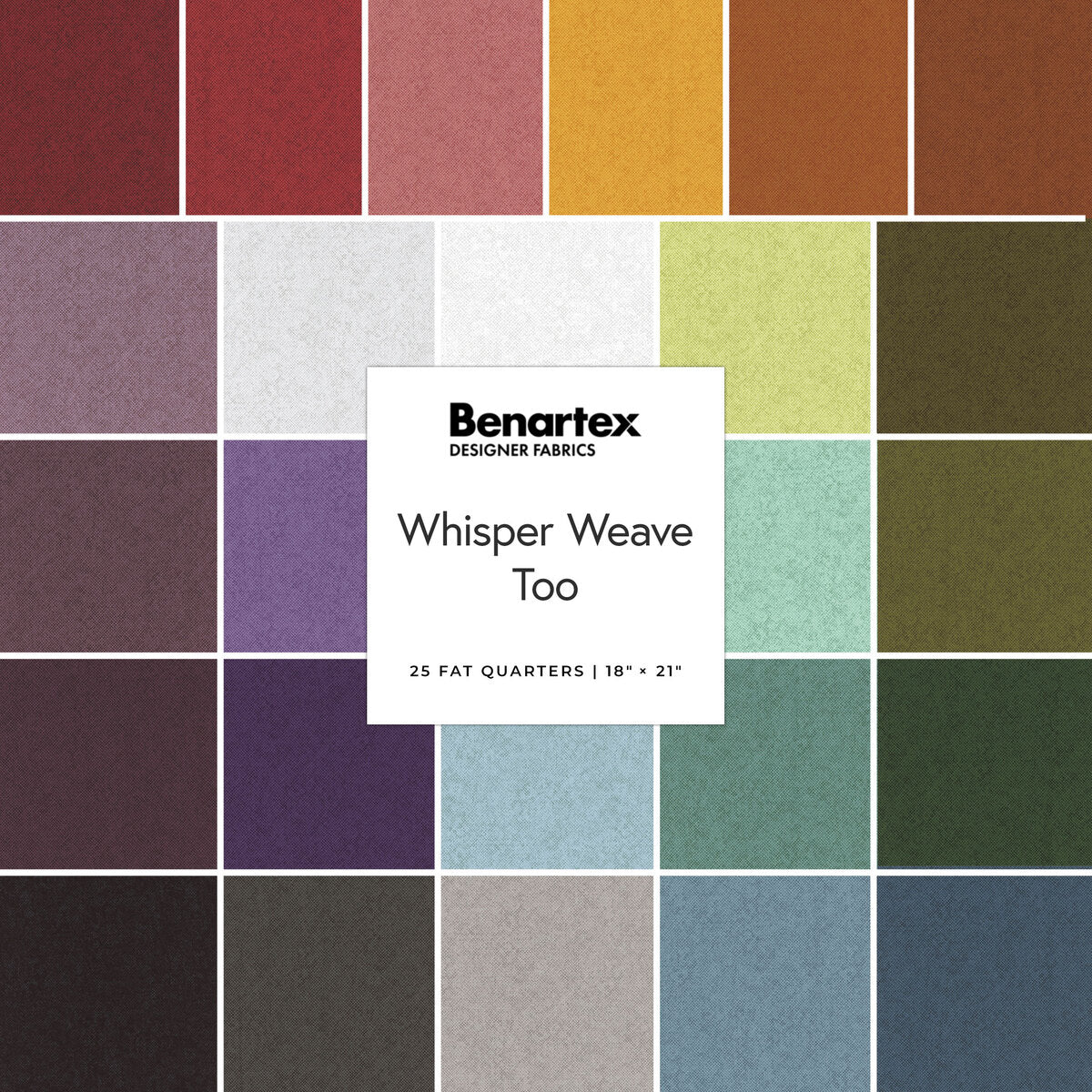 Benartex Whisper Weave Too Strip-pies - 40 2.5" Strips