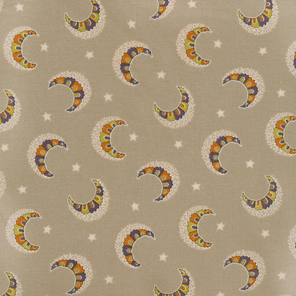 (4 yd) Andover/Makower UK Witchypoo Moons & Stars A-256-N