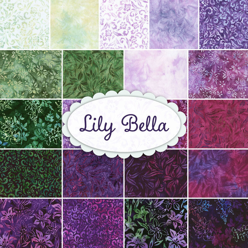Robert Kaufman Artisan Batiks: Lily Bella Roll-up - 40 Total Strips