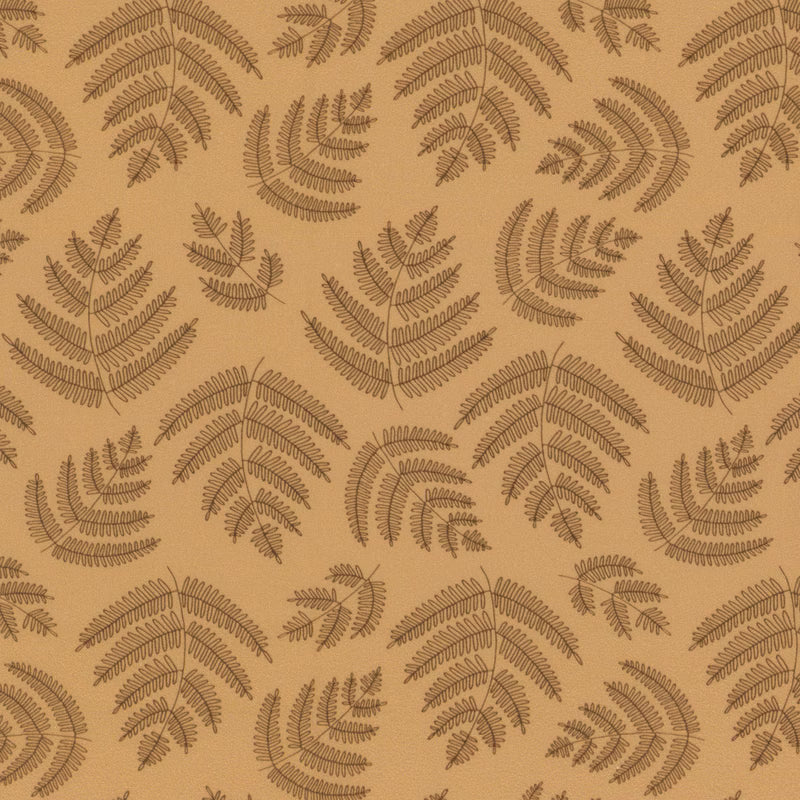 (5 yd) Clothworks Forest Ferns Y3997-70 Light Rust Ferns