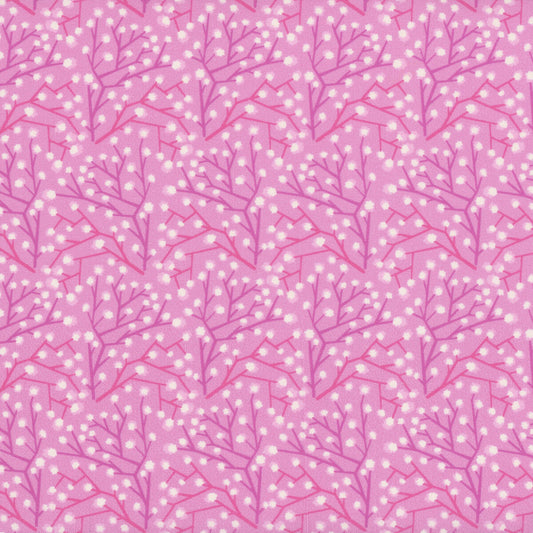(4.5 yd) Andover/Makower UK Heart Nouveau Baby's Breath Blush A-1311-E
