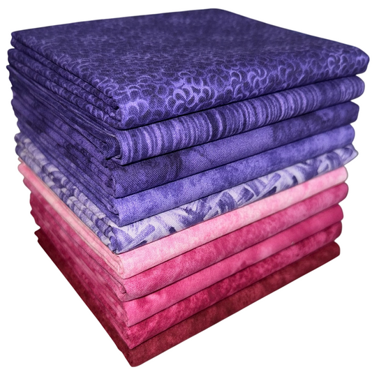 Plumberry Half-yard Bundle - 10 Fabrics, 5 Total Yards
