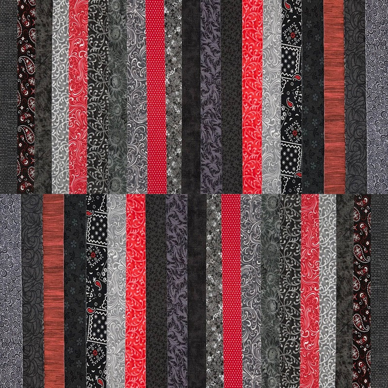 June Doe Fabric Collections - Pop Of Red - 40-Strip Pack