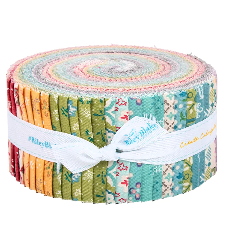 Riley Blake Piece & Plenty - 40 Strip Rolie Polie
