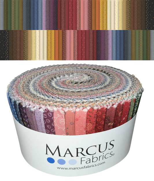 Marcus Fabrics - Prairie Dry Goods II By Pam Buda - 40 2.5" Strips