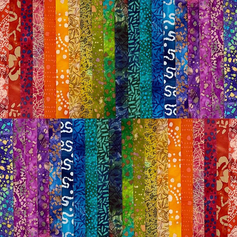 June Doe Fabric Collections - Prism Batiks - 40-Strip Pack