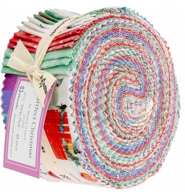 Clothworks - Purrfect Christmas - 40 2.5" Strips