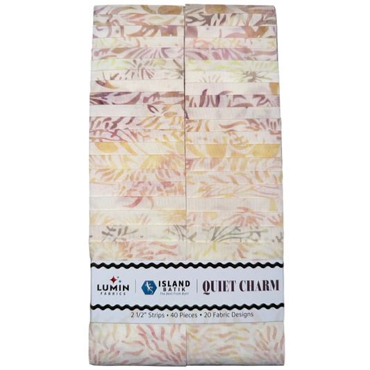 Island Batik - Quiet Charm - 20 Fabrics, 40 Total Strips