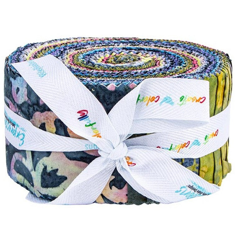 Riley Blake Radiant Flourish Expressions Batiks - 40 Strip Rolie Polie