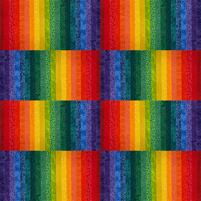 June Doe Fabric Collections - Rainbow - 40-Strip Pack