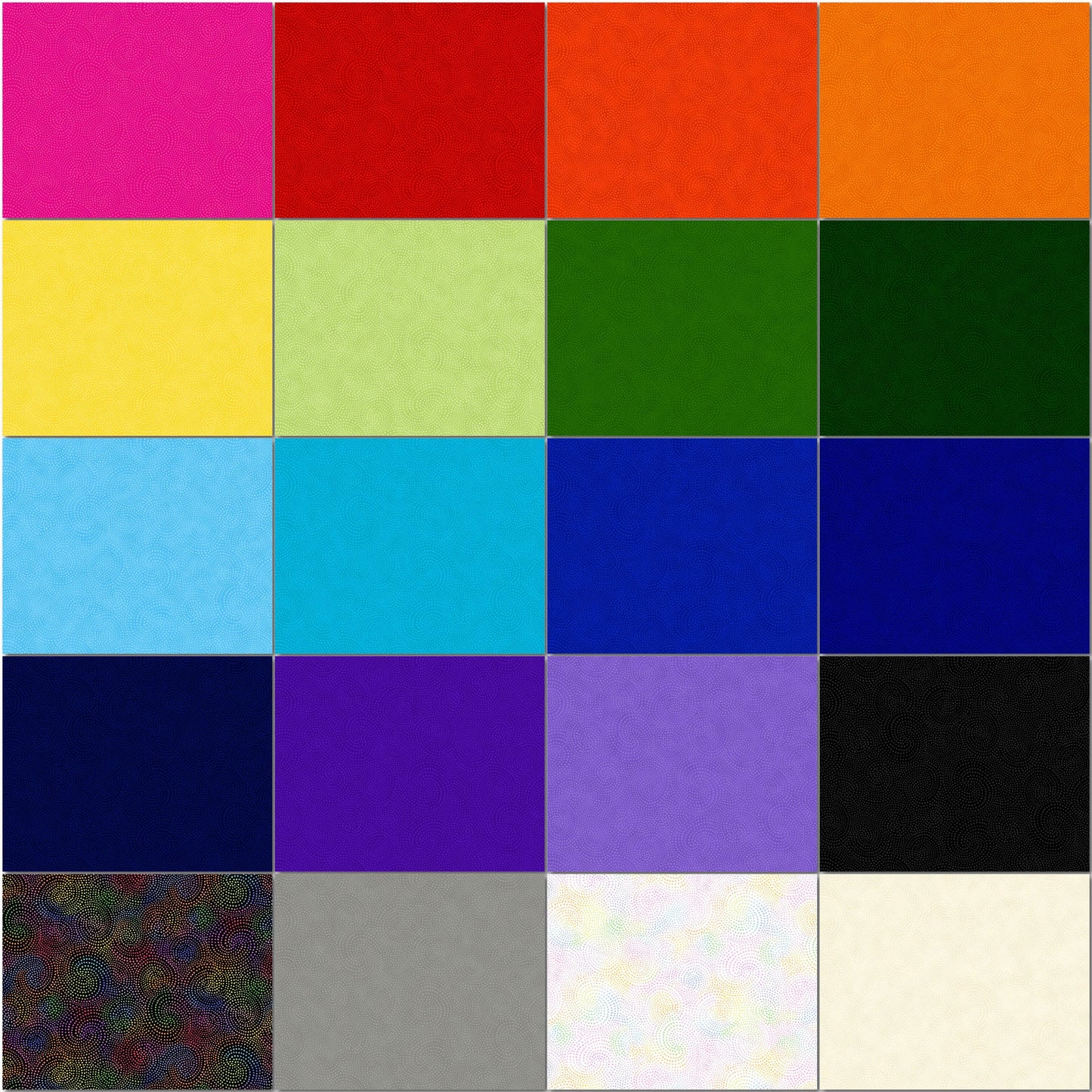Timeless Treasures - Twirl Rainbow - 40 2.5" Strips/Jelly Roll