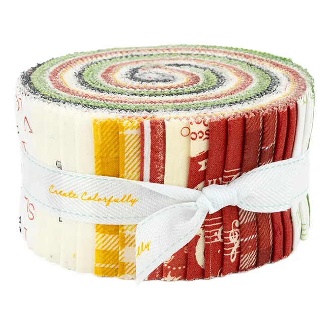 Riley Blake Classic Christmas - 40 Strip Rolie Polie
