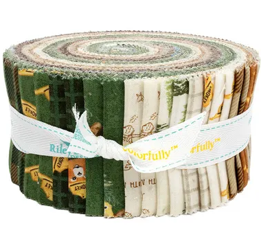 Riley Blake Friends Of Smokey Bear - 40 Strip Rolie Polie