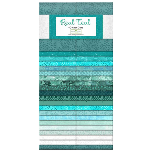 Wilmington Prints - 40 Karat Gems - Real Teal