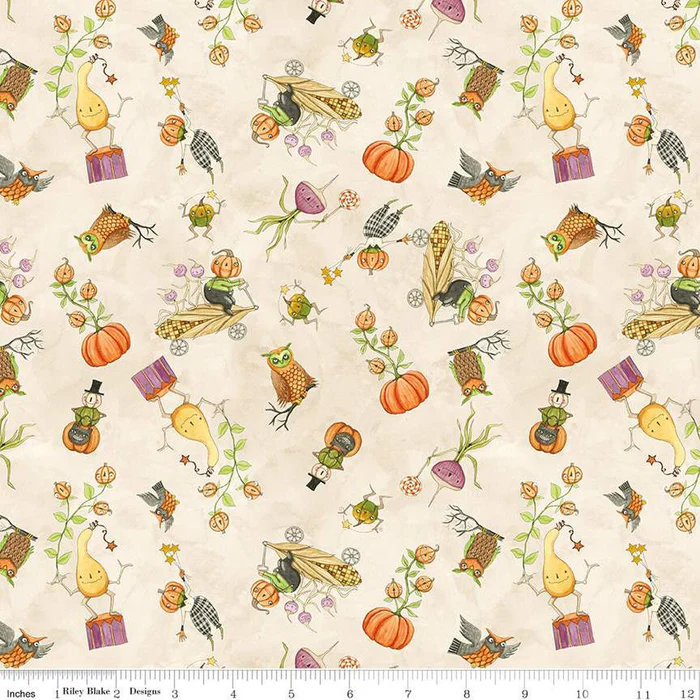 Riley Blake "Ghoul Friends" Halloween Half-yard Bundle - 10 Fabrics, 5 Total Yards
