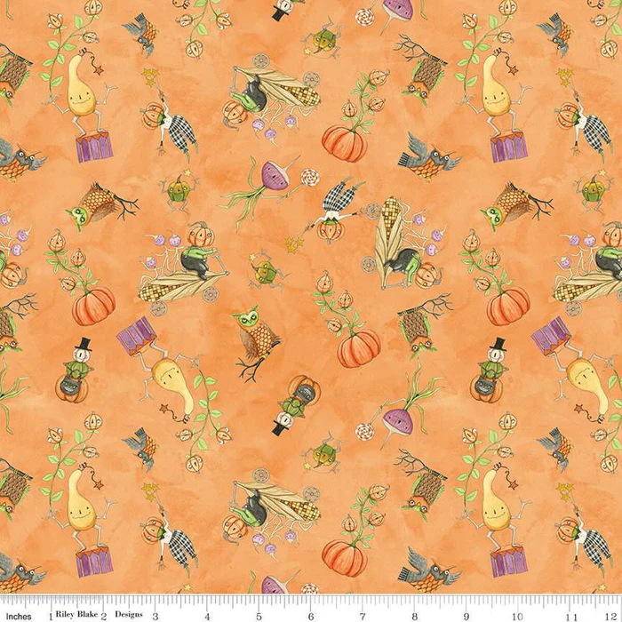 Riley Blake "Ghoul Friends" Halloween Half-yard Bundle - 10 Fabrics, 5 Total Yards