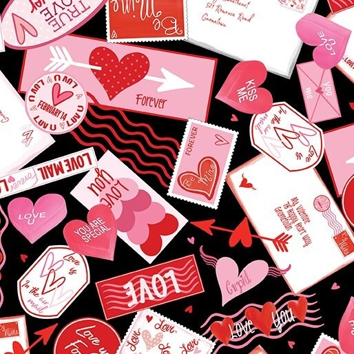 Benartex "Be My Gnomie" (Valentine's Day) Half-Yard Bundle - 10 Fabrics, 5 Total Yards