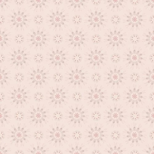 (2.5 yd) Clothworks Hunny Bunny Y3719-132 Pale Pink Bunny Medallion