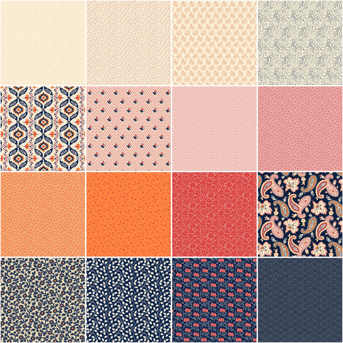 Marcus Fabrics - Sanibel Island by Deirdre Coughlin - 40 2.5" Strips
