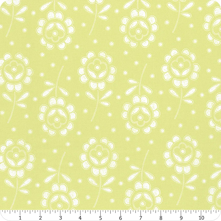 (2 yd) Riley Blake Sewing Seeds III C15693 Green