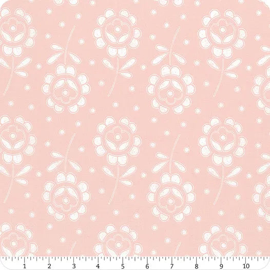(2 yd) Riley Blake Sewing Seeds III C15693 Pink