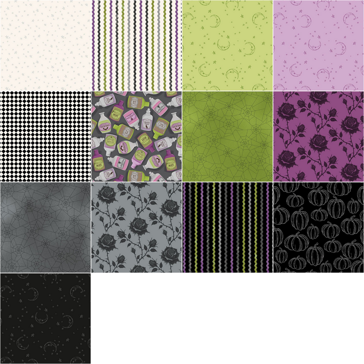 Marcus Fabrics - Simply Wicked By Deb Grogan - 40 2.5" Strips