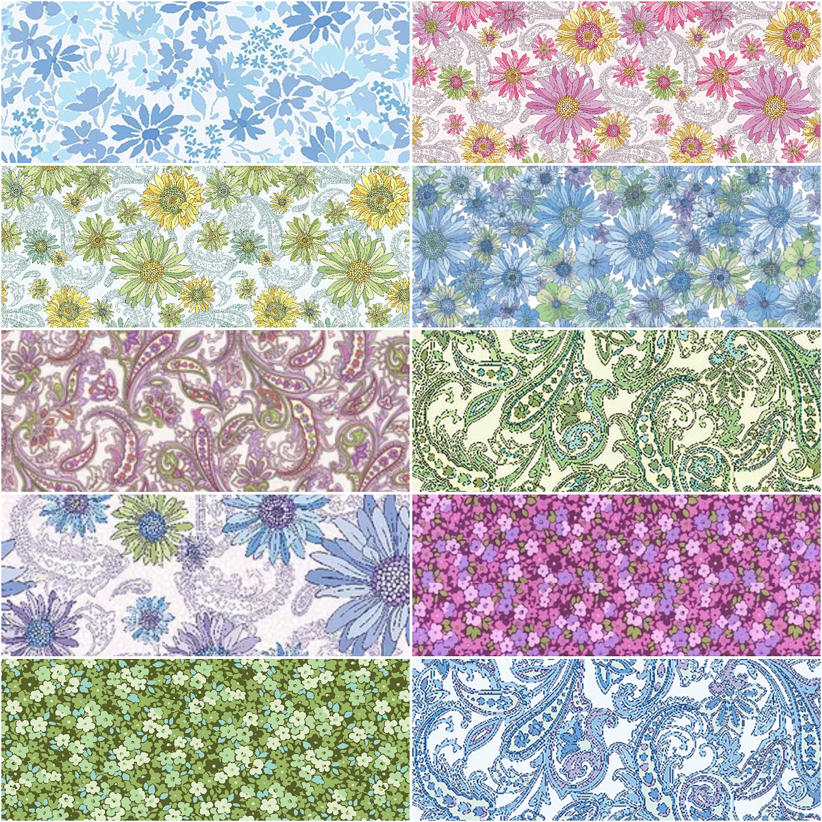 Benartex "Sleepovers" Half-Yard Bundle - 10 Fabrics, 5 Total Yards