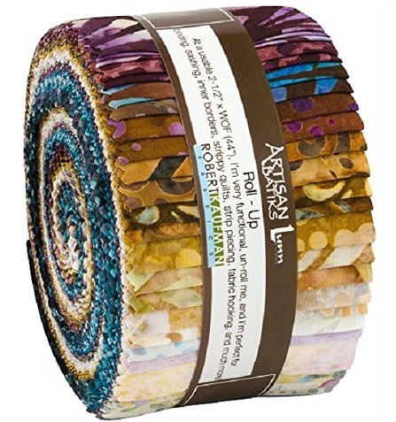 Robert Kaufman Artisan Batiks: Sorrento Roll-up - 40 Total Strips