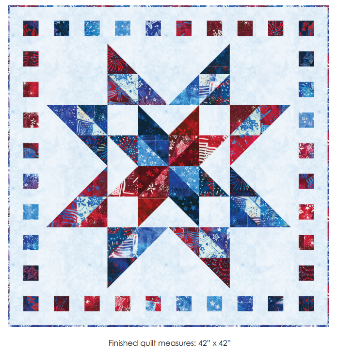 Free "Sparkling Star" Charm Pack Pattern From Robert Kaufman!