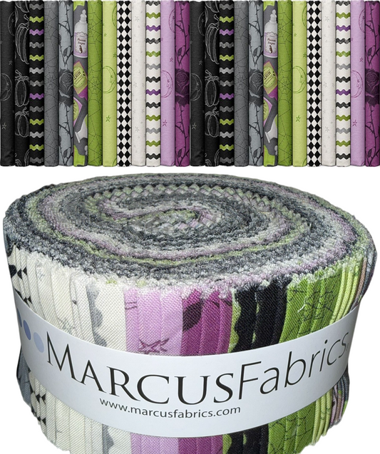 Marcus Fabrics - Simply Wicked By Deb Grogan - 40 2.5" Strips