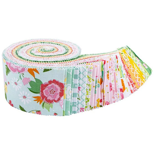 Riley Blake Summer Skies and Fireflies - 40 Strip Rolie Polie