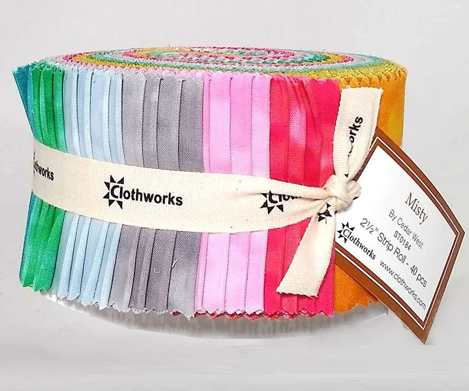 Clothworks - Misty Azalea - 40 Strip Roll