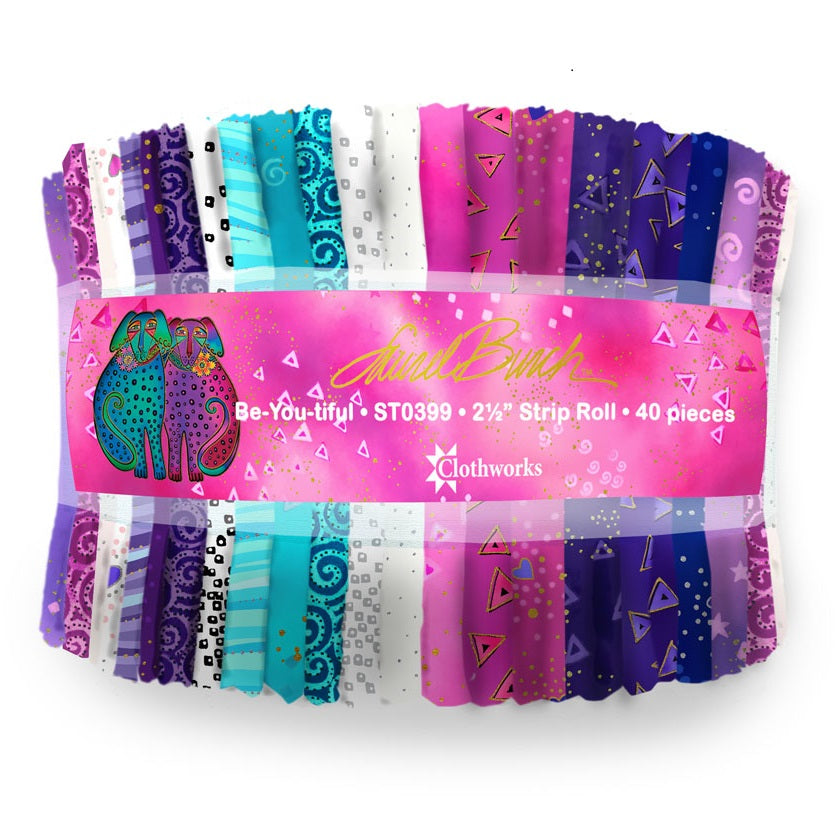 Clothworks - Be-You-Tiful (Laurel Burch) - 40 Strip Roll